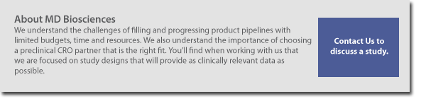 MD Biosciences is a preclinical contract research organization (non-clinical CRO, pre-clinical, pre clinical CRO)