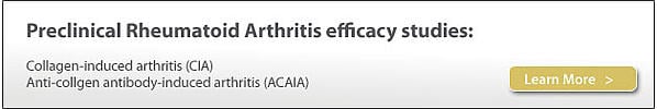 Preclinical efficacy studies, rheumatoid arthritis, preclinical contract research (CRO), collagen-induced arthritis (CIA), anti-collagen antibody-induced arthritis (ACAIA)